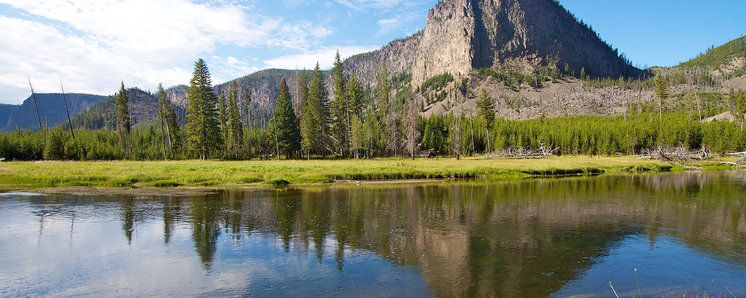 Mt Hanes Madison River in Yellowstone NationalPark